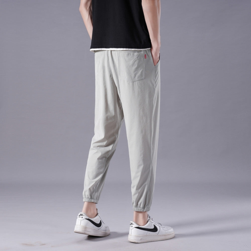 Men's Ice Silk Casual Sports Pants for Cool and Casual Vibes