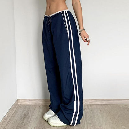 Women's Baggy Casual Striped Sports Pants-Stay Stylish and Comfortable