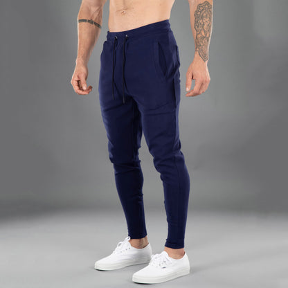 Men's Casual Sports Pants with Cotton Comfort and Stretchy Skinny Fit