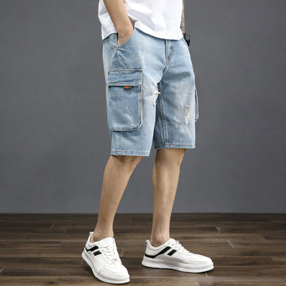 Men's Thin Section Denim Shorts for Effortless Style and Comfort