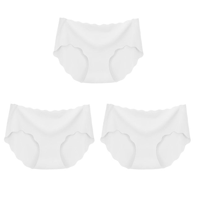 Set of 3 Seamless Silk Underwear for Women-Sexy and Comfortable