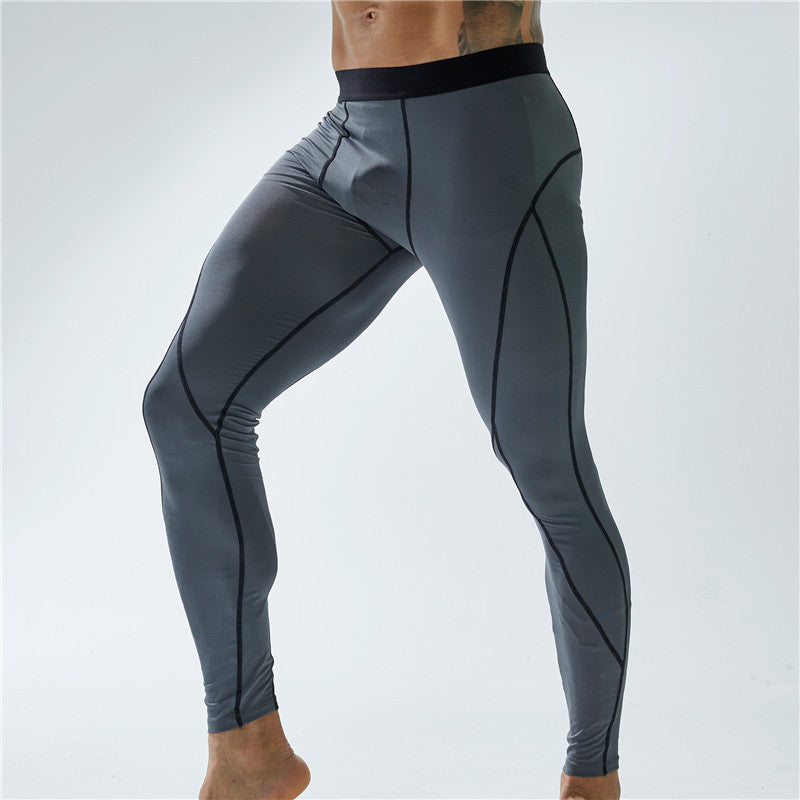 Men's Elastic Tight Workout Sports Pants-Comfortable and Stylish