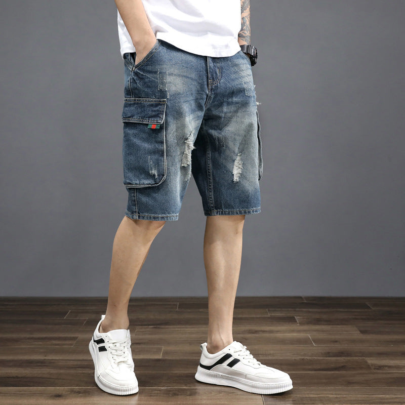 Men's Thin Section Denim Shorts for Effortless Style and Comfort