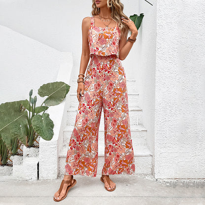 ឈុតខោខ្លី Camisole Jumpsuit សម្រាប់សុភាពនារី