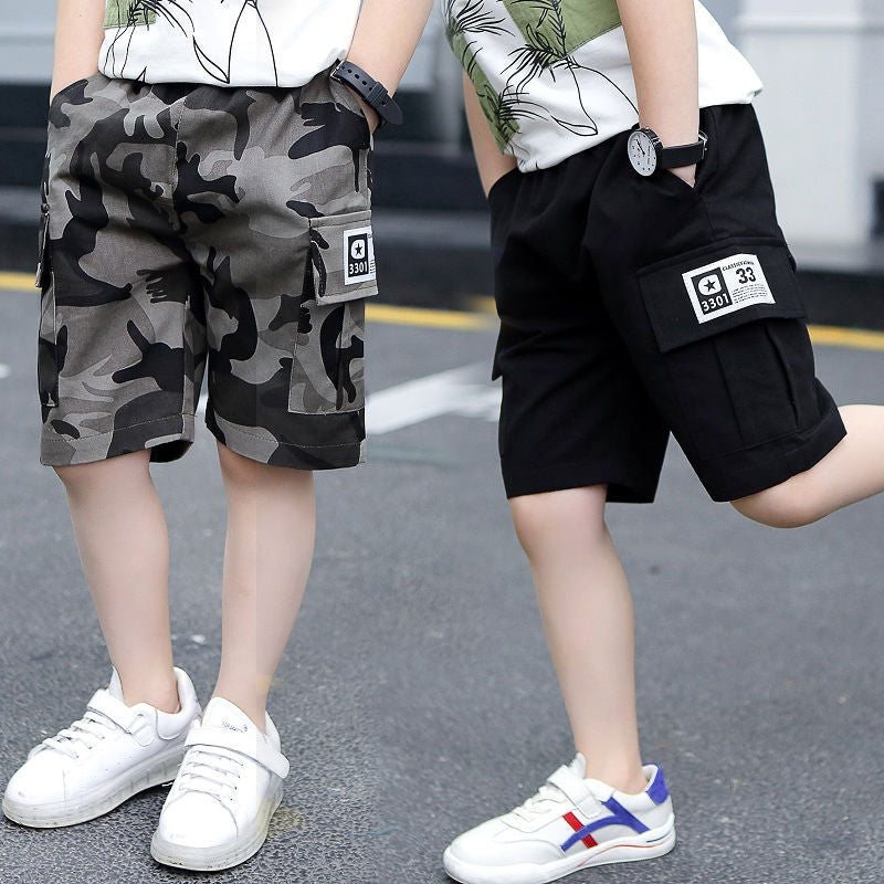 Five-Point Camouflage Pants for Trendy Streetwear Style