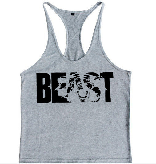 Men's Fitness Sports Printed Tank Top សម្រាប់ដំណើរការសកម្ម