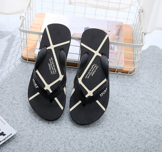 Non-Slip Korean Version Flat Flip-Flops for Beach Comfort