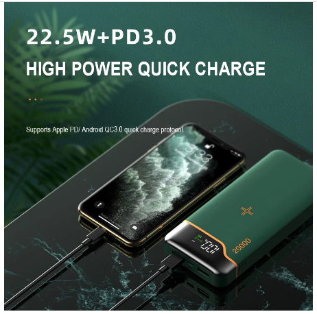 ថ្ម Externe 20000mAh-22.5W Super Rapide Charging