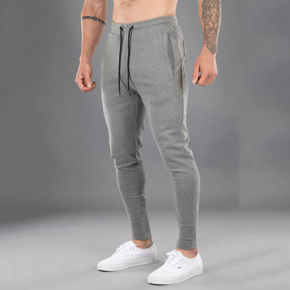 Men's Casual Sports Pants with Cotton Comfort and Stretchy Skinny Fit